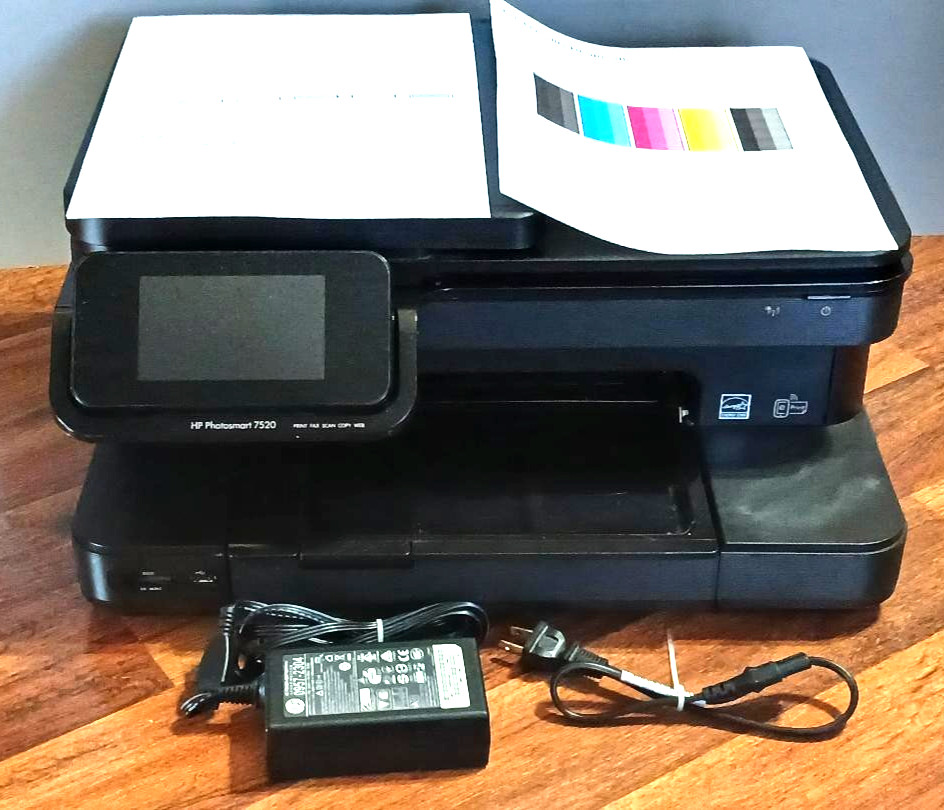 HP Photosmart 7520 All-In-One Inkjet Printer Pg Count 3498K – works