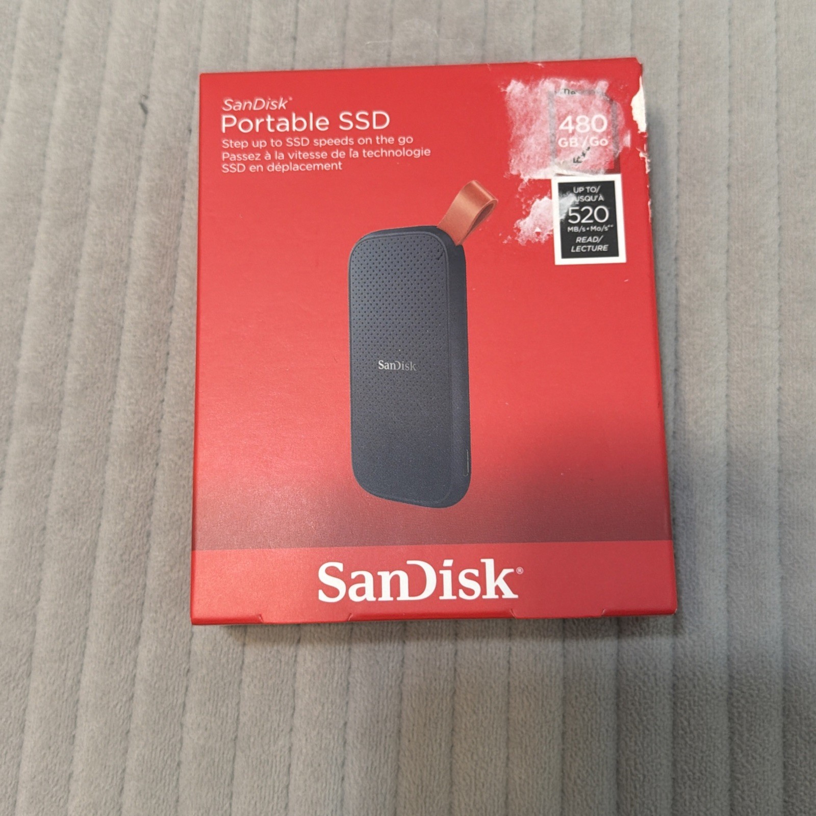 Sandisk 480 GB Portable SSD External Drive – 520MB/s / 500MB/s
