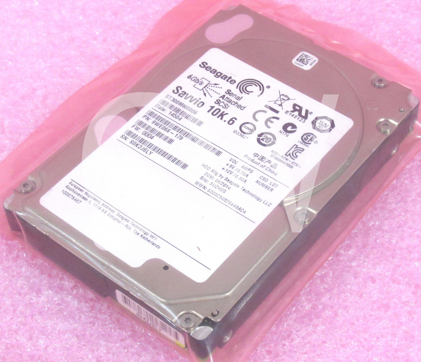 ST300MM0006 Seagate SAVVIO 9WE066-179 10K.6 300GB 10K 6G 64MB 2.5″SAS Hard Drive