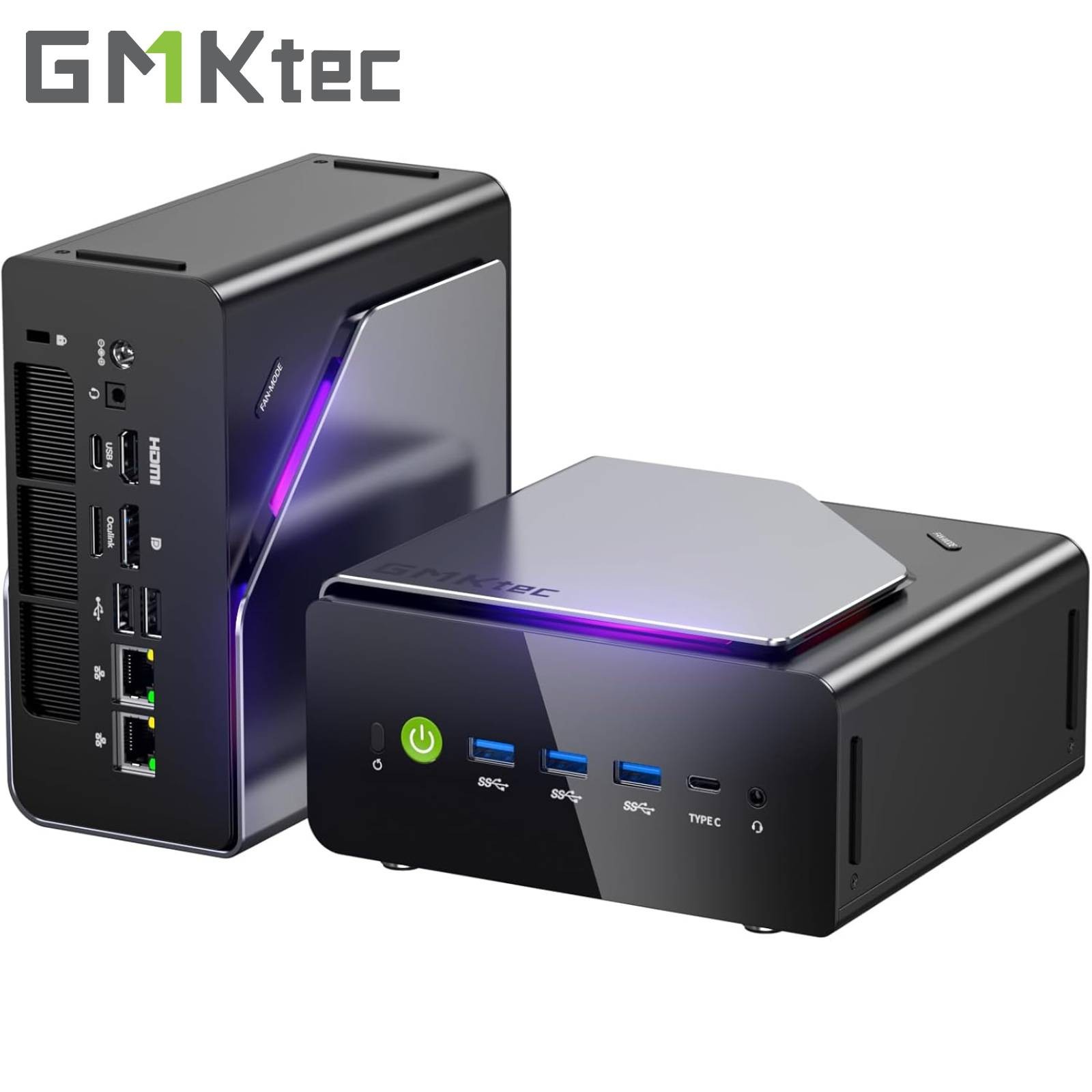 GMKtec K15 AI Mini PC Gaming Intel Ultra 5 125U 4.3GHz 48GB DDR5 RAM 1TB SSD RGB
