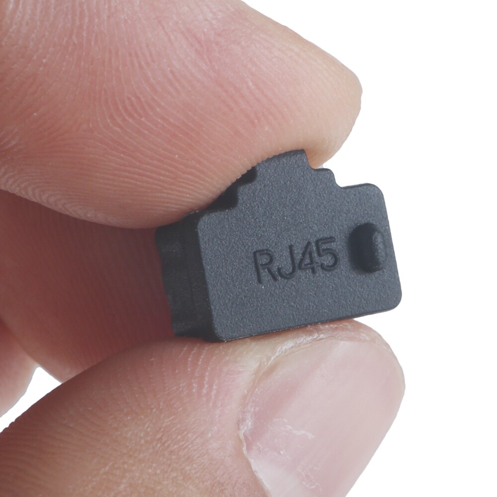 10x Silicone Anti Dust Cover Plugs F Ethernet Hub Port RJ45 Female Jack 2 Colors