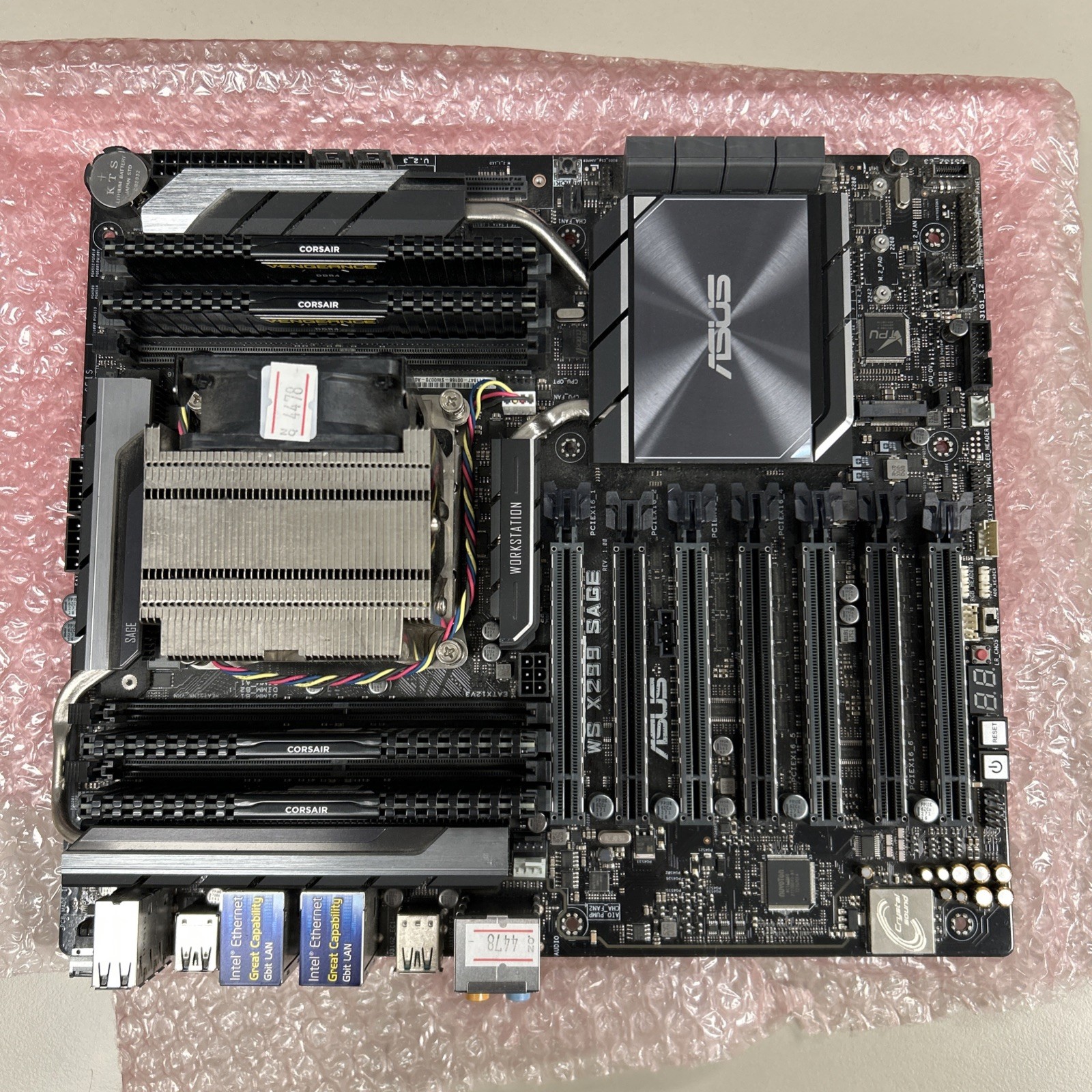 ASUS® WS X299 Sage, Intel i9 7900x, 32GB Ram. Motherboard CPU Bundle