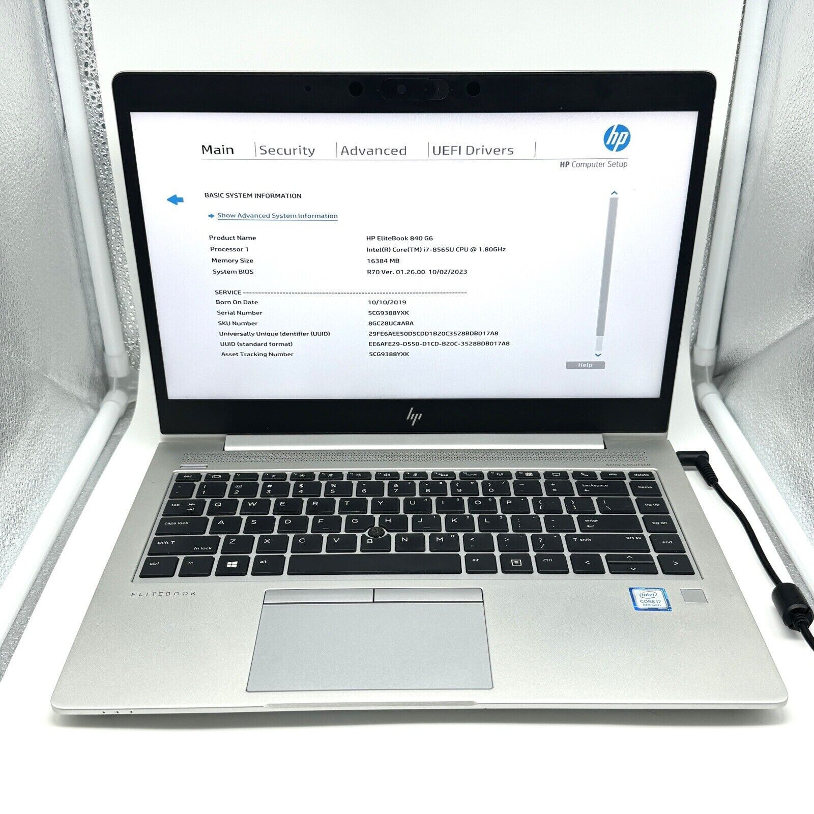 HP Elitebook 840 G6 14″ FHD | Core i7-8565U 1.80GHz | 8GB RAM | No SSD | GRADE B