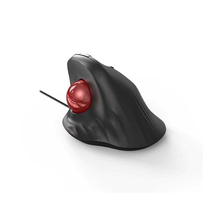 Wired Trackball – 6-Button Ergonomic Design with CPI Switch (400/800/1200/160…