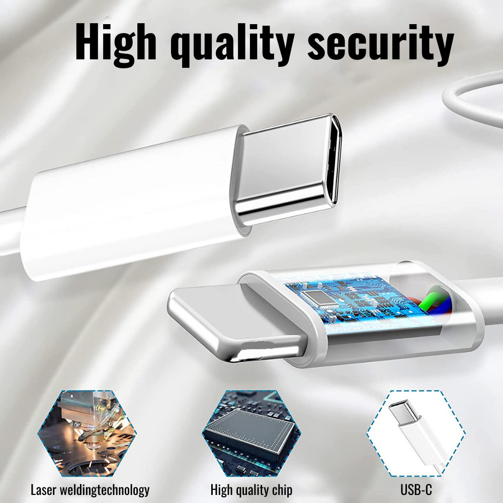 PD 20W Fast Wall Charger For Apple iPhone 8 X SE 11 12 13 14 Pro Max USB-C Cable