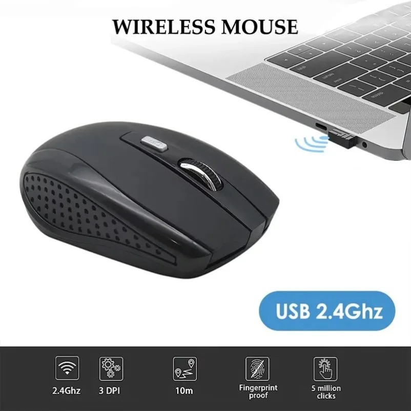 Wireless Optical Mouse Mice 2.4GHz USB Receiver For Laptop PC DPI lot USA STOCK