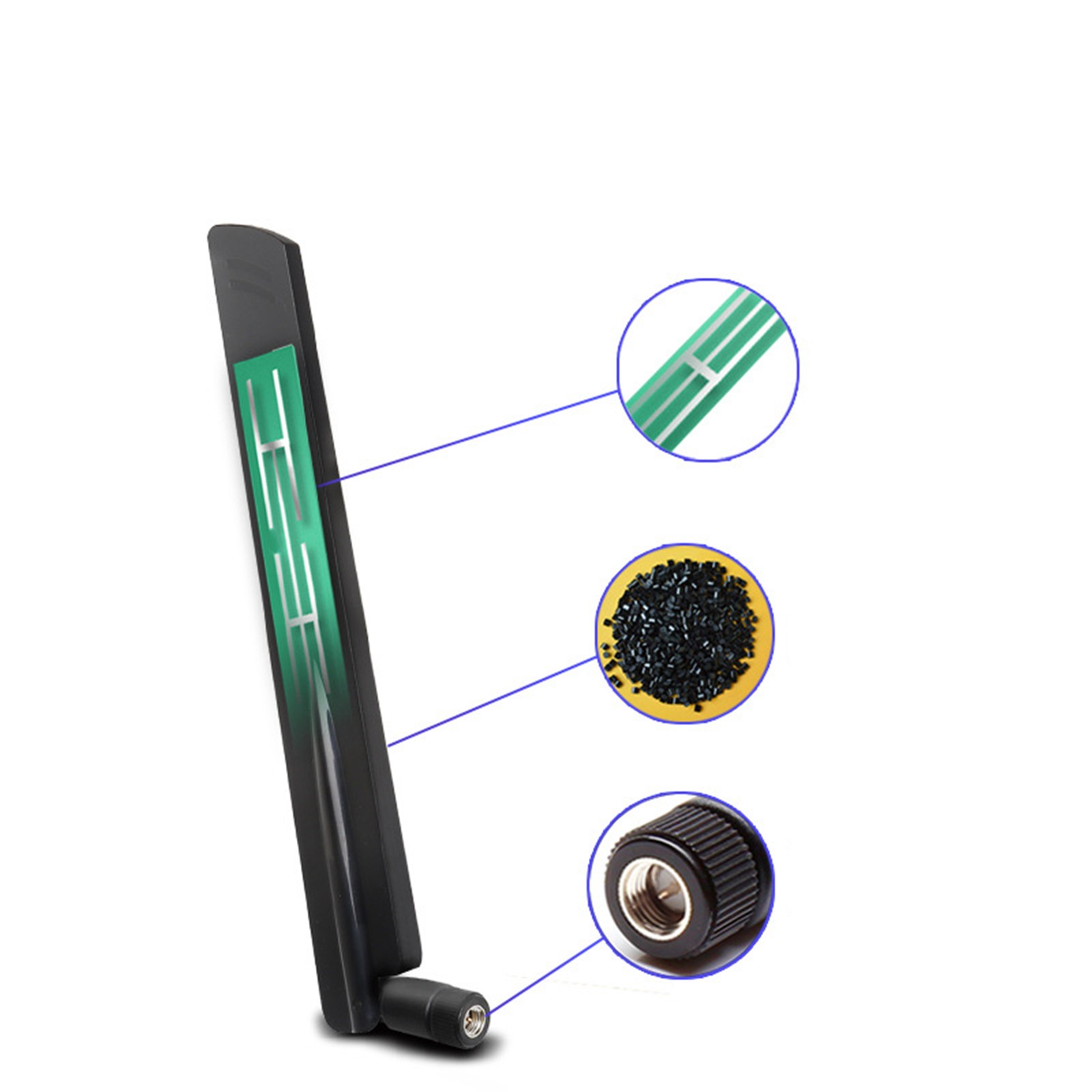 5G 600-6000MHz 18dBi SMA Male Inner Pin Omni Directional Full Band WIFI Antenna