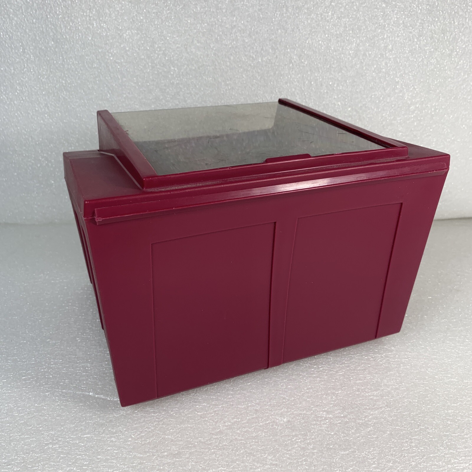 Vintage Fellowes 90111 Red Multi-Media Disk Storage Tray Floppy Holder