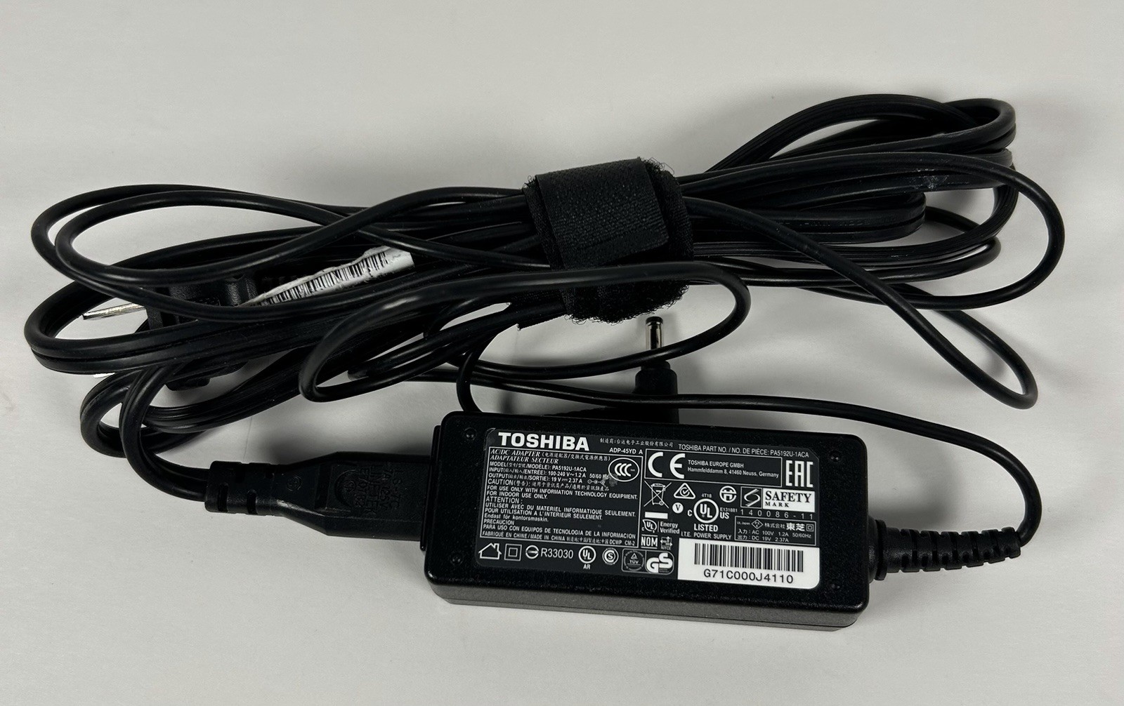 Genuine Toshiba AC Power Adapter PA5192U-1ACA 19V Thrive 10″ tablet