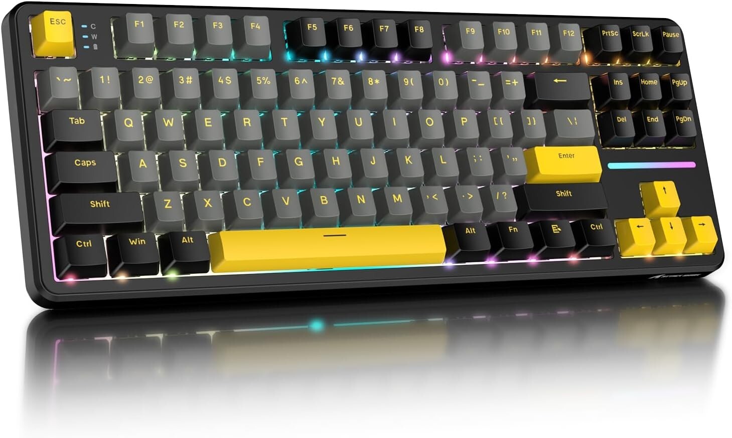 ATTACK SHARK X87 Wireless Tri-Mode Mechanical Gaming Keyboard Hot Swap With RGB