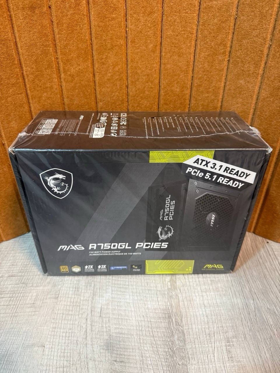 MSI MAG A750GL 750W PSU Fully Modular 80+ Gold ATX 3.1 PCIe 5.1 Ready