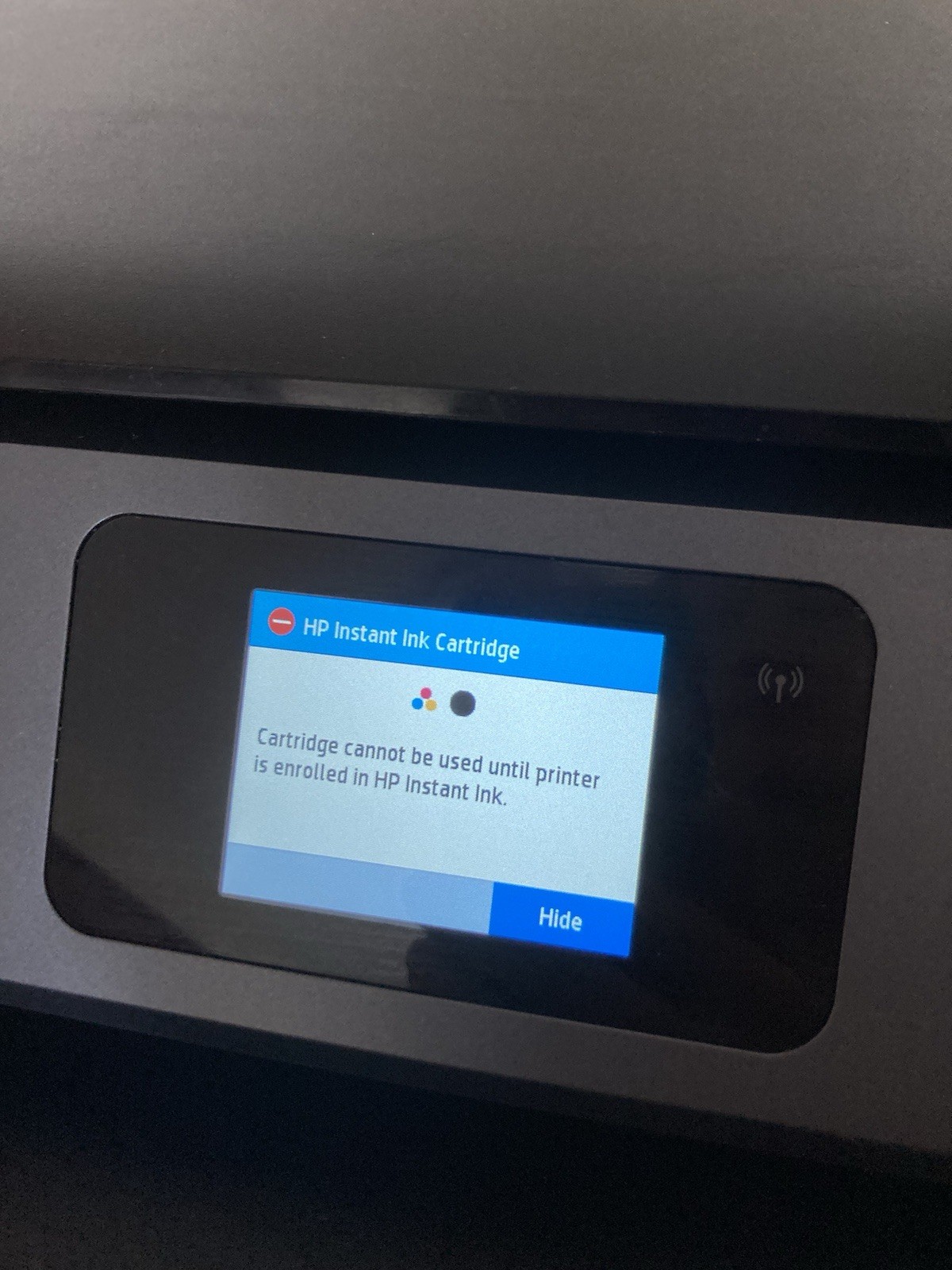 HP Envy Photo 7155 Color All-in-One Thermal Inkjet Printer Tested NO INK