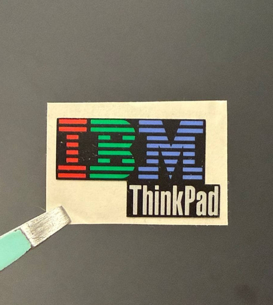 1 x Sticker Decal Badge Label for Lenovo IBM ThinkPad, 30mm x 18mm