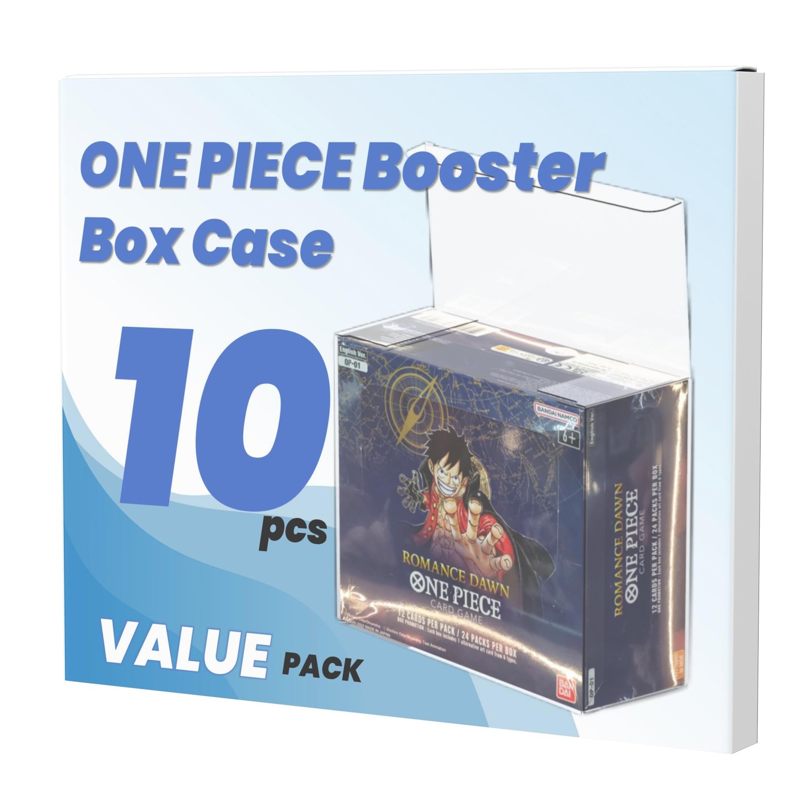 HOUSYLOVE PET OPCG Booster Protectors One Piece Card Game (10 Pack) 0.50mm