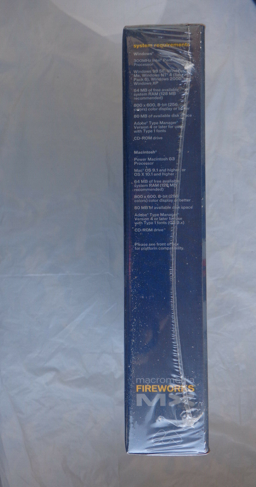 Macromedia Fireworks MX For Mac (New Factory Sealed Retail Box)