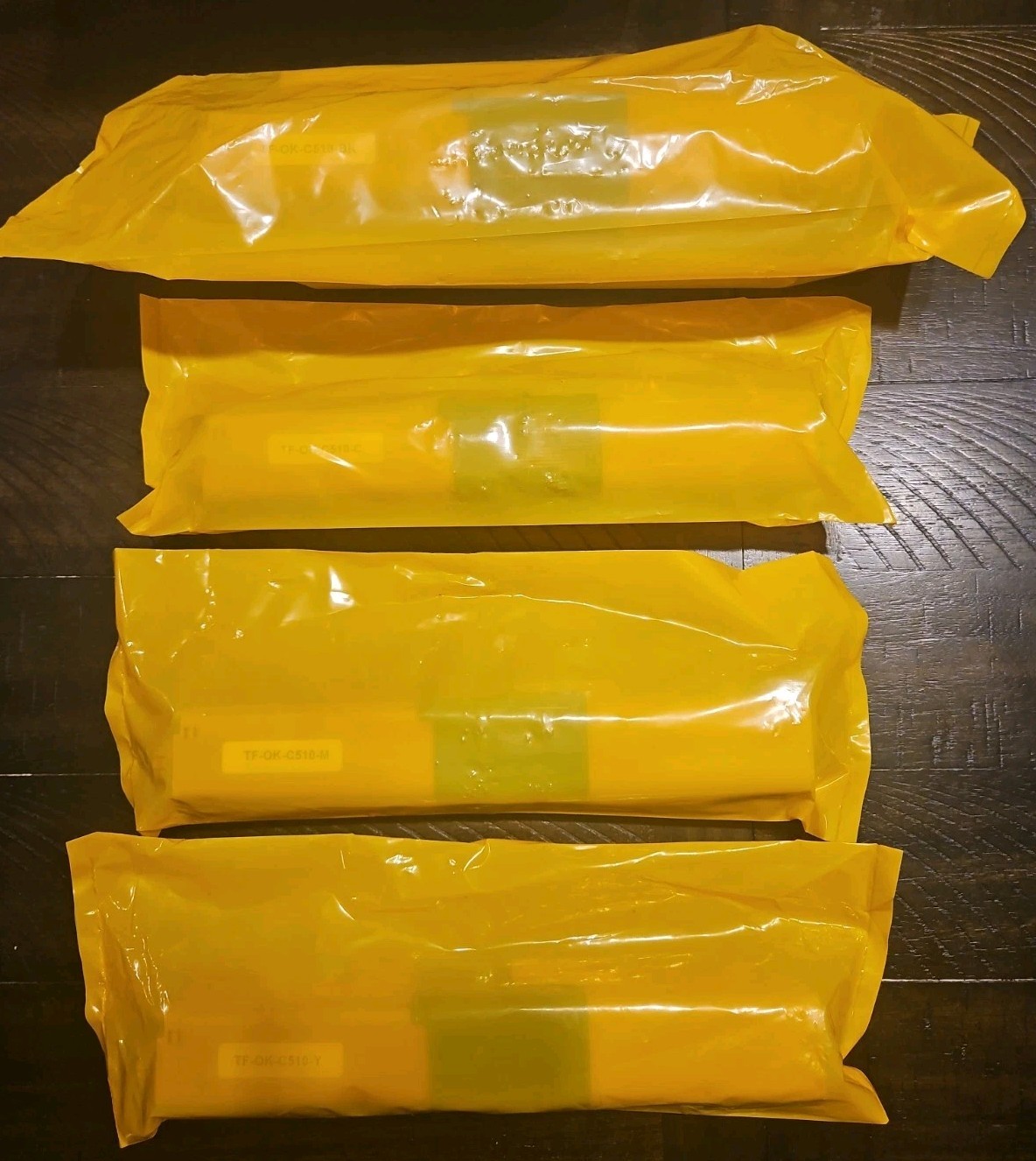 C510 C530 Toner Cartridge (with New Chip) Replacement for Okidata 4Pack B C M Y