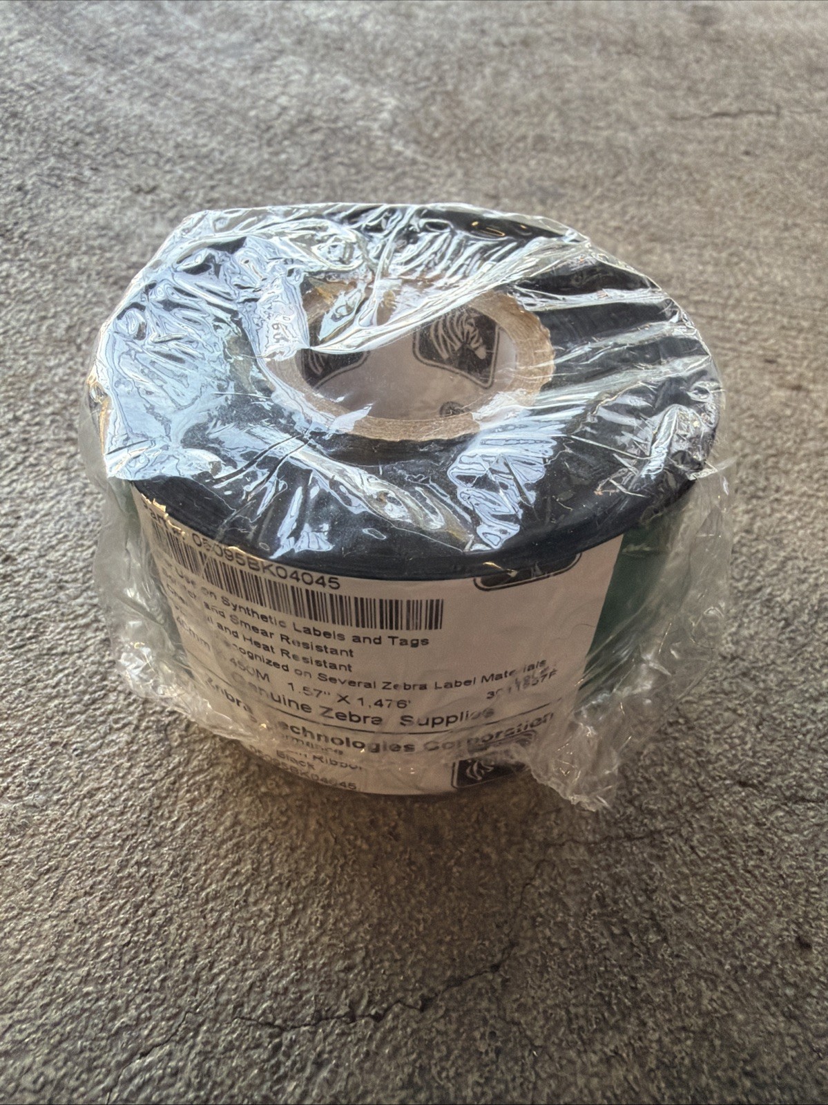 Zebra Genuine Resin Ribbon Black 5095 40mm x 450M 05095BK04045