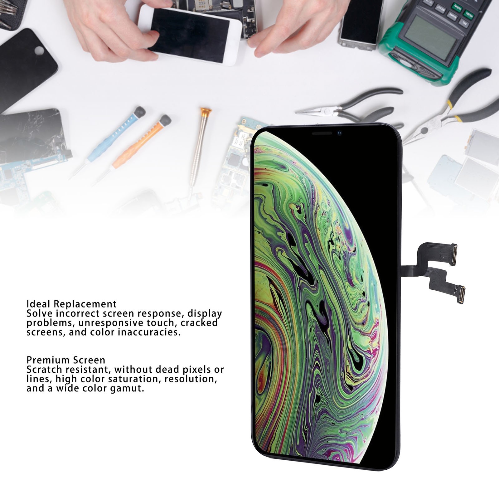 5.8in FHD Phone Screen Assembly Water Resistant Adhesive For XS A1920 UEAZ WUSO