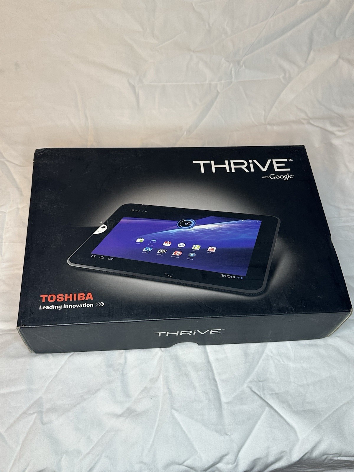 2 Toshiba Thrive 10″ Android Tablet 16 GB Harddrive 1 with Original Box & Cables