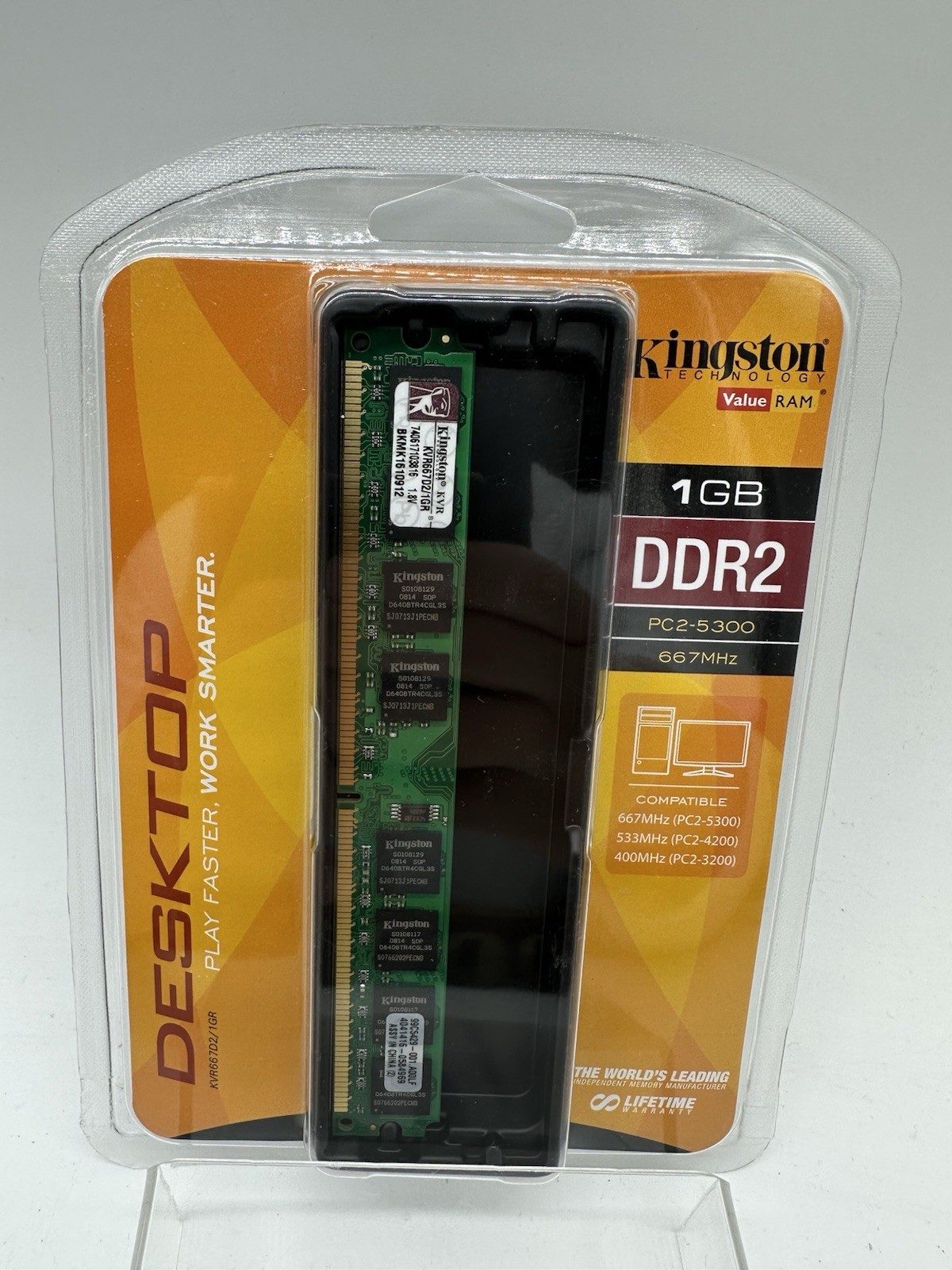Kingston PC2-5300 (DDR2-667) 1 GB SDRAM 667 MHz PC2-5300 DDR2 Memory *BRAND NEW*