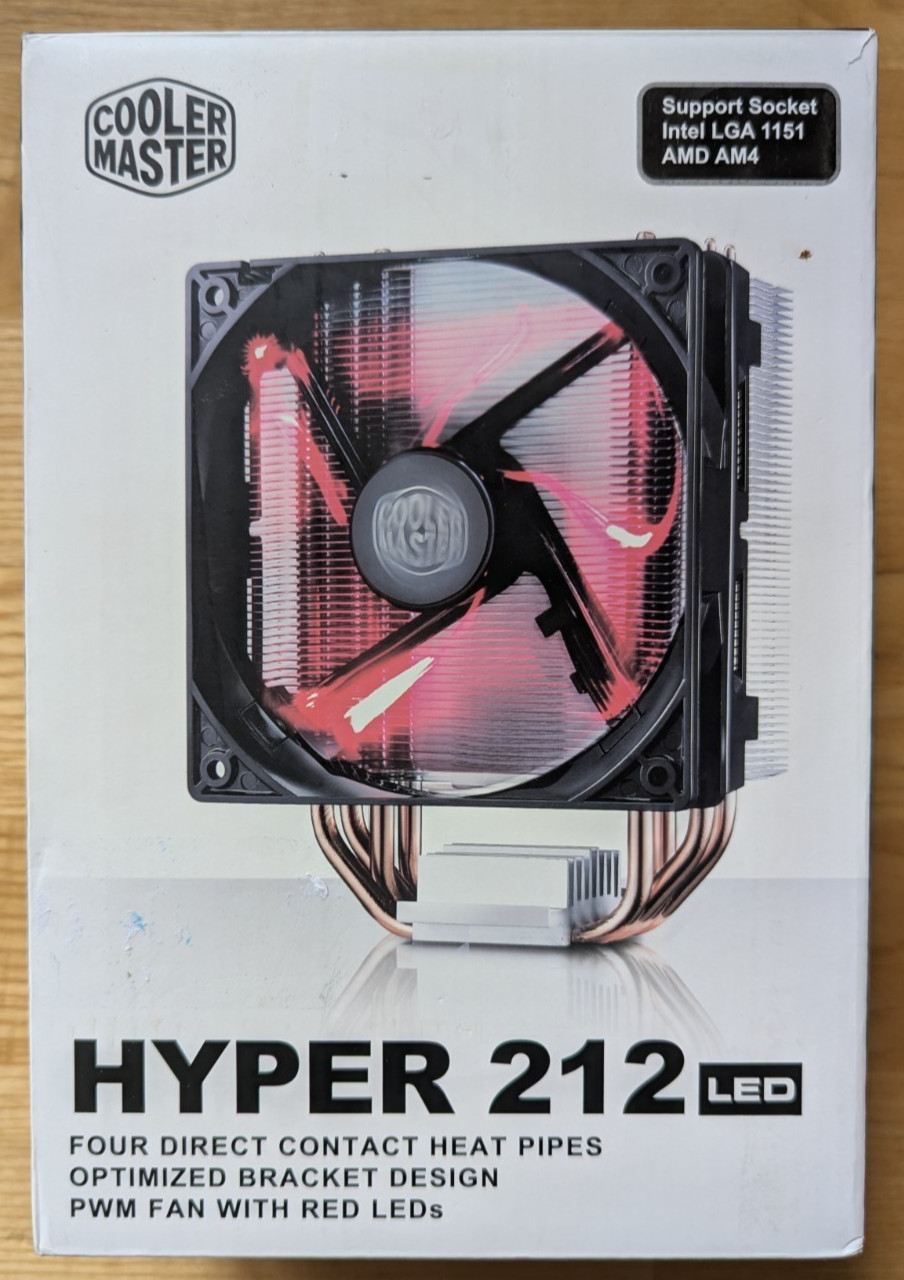 Cooler Master Hyper 212 Red LED CPU Cooling Heatsink (RR-212L-16PR-R1) Open Box