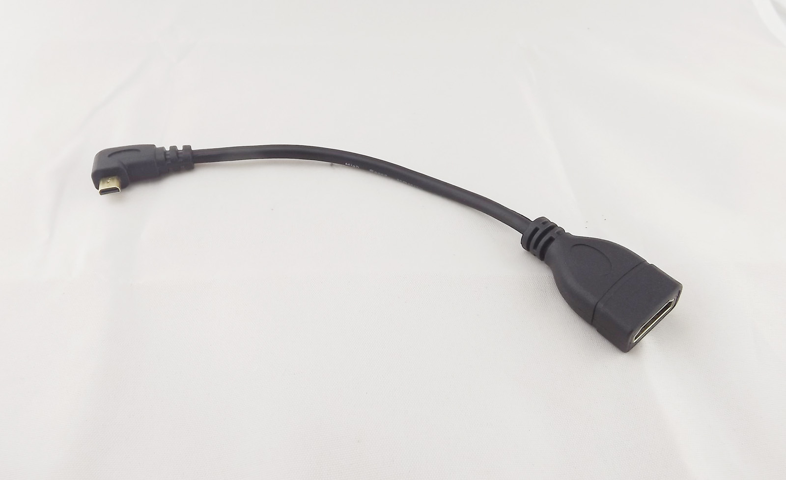 Right Angle Micro HDMI Male To HDMI Female Adapter Convertor 1080P Short Cable