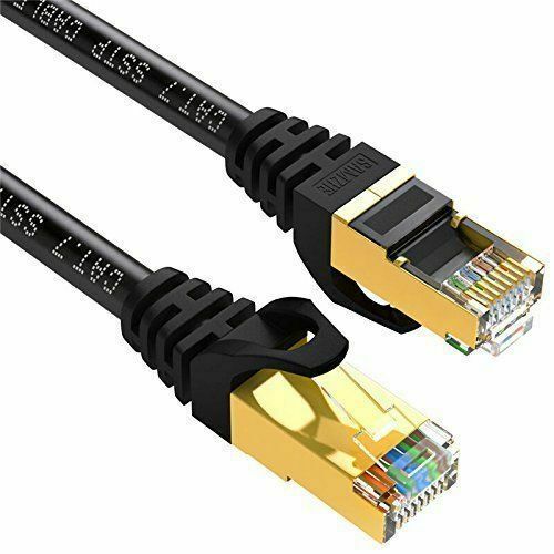 Cat7 Ethernet Cable Lan Network RJ45 Patch Cable Cord For PC Laptop 10Gbps USA