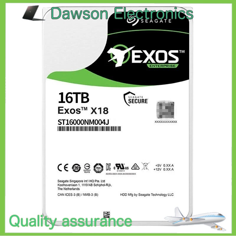 ST16000NM004J 16TB Seagate Exos X18 7200 RPM 3.5″ Internal Hard Disk Drives