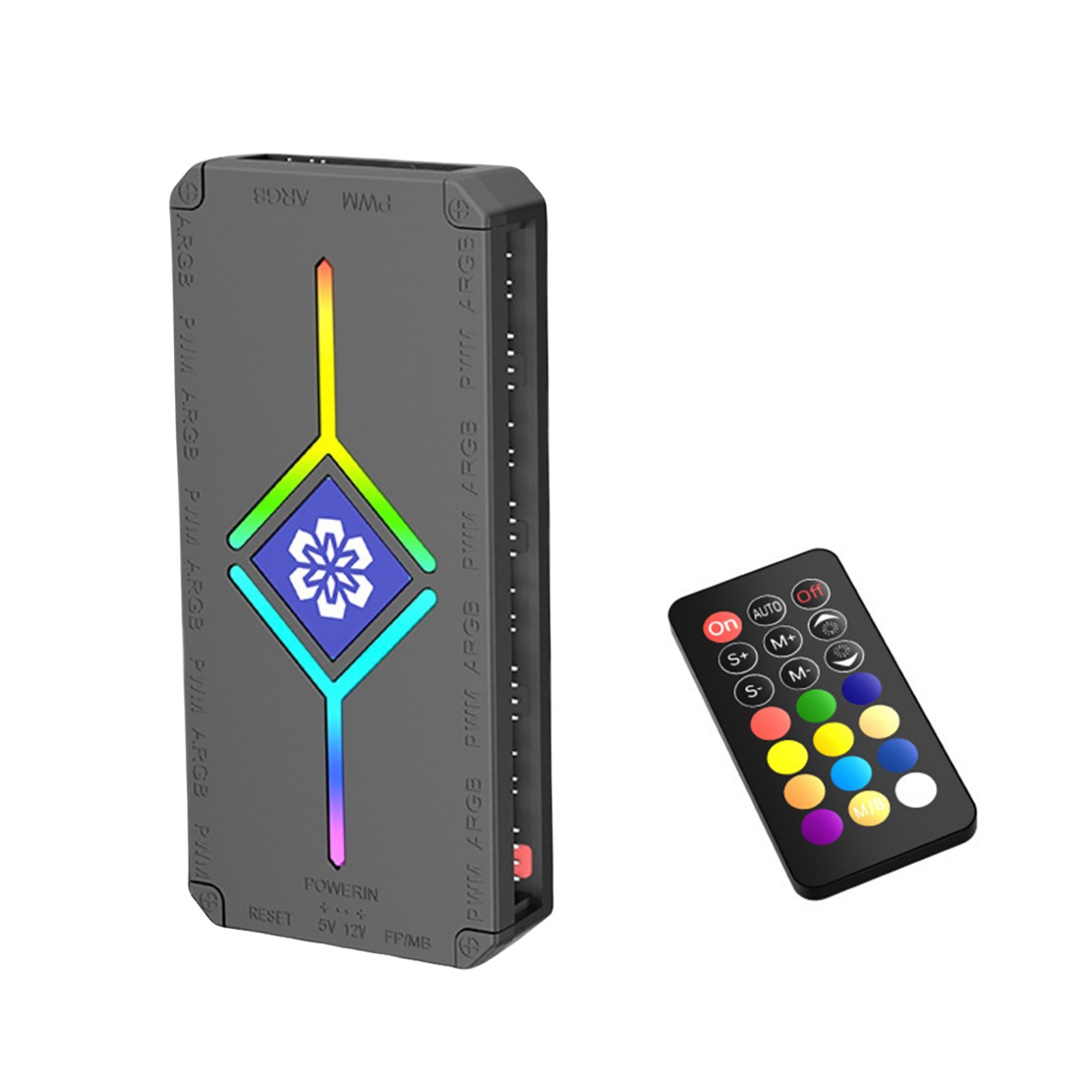 Motherboard Sync ARGB Hub for Aura Mystic Light RGB Fusion w/Remote Control