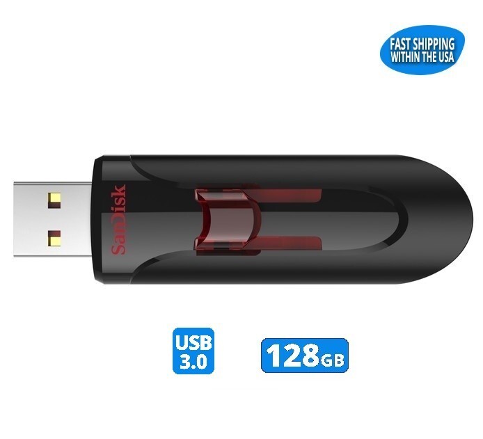 Sandisk Cruzer Glide 128GB 3.0 Flash Drive USB Thumb Drive