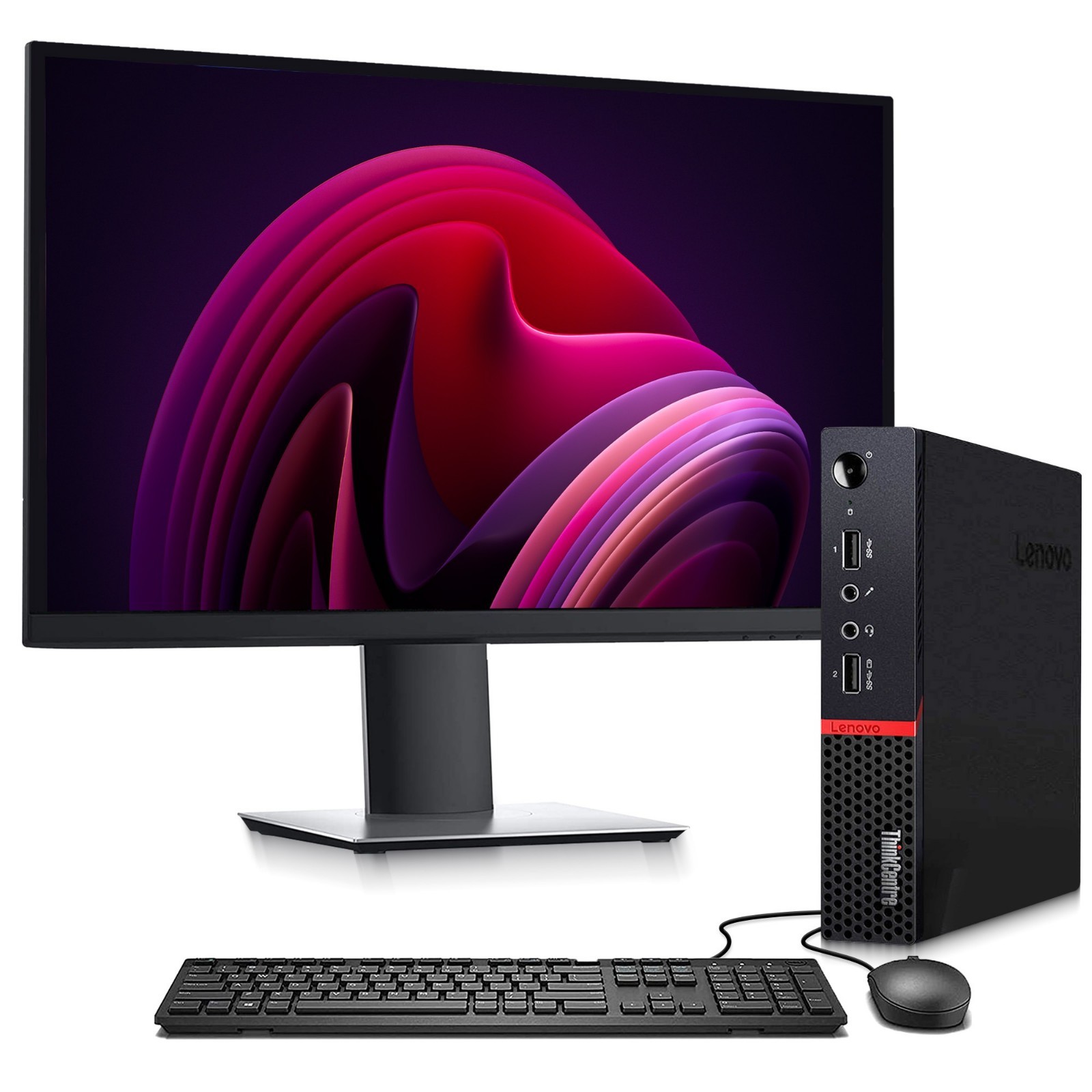 Lenovo ThinkCentre M715q Tiny AMD Ryzen 5 Pro 16GB RAM 1TB SSD Dual 24 ” Win 11