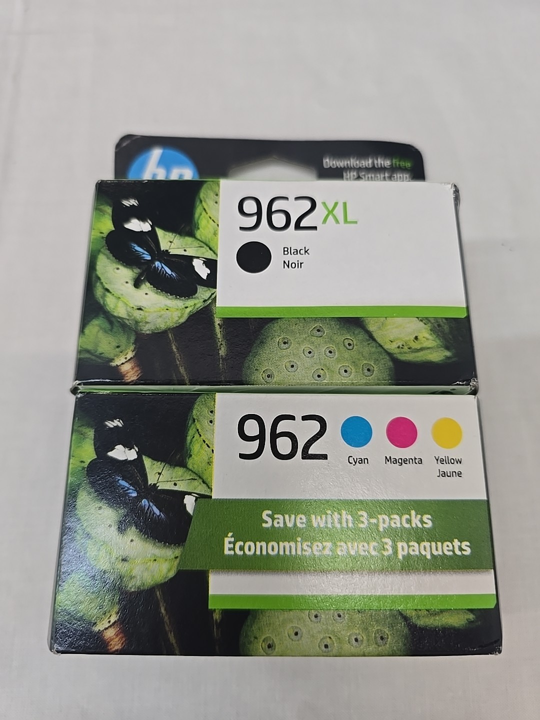HP 962XL 962 Ink Cartridge 4 Pack Black Cyan Magenta Yellow – Exp 2027