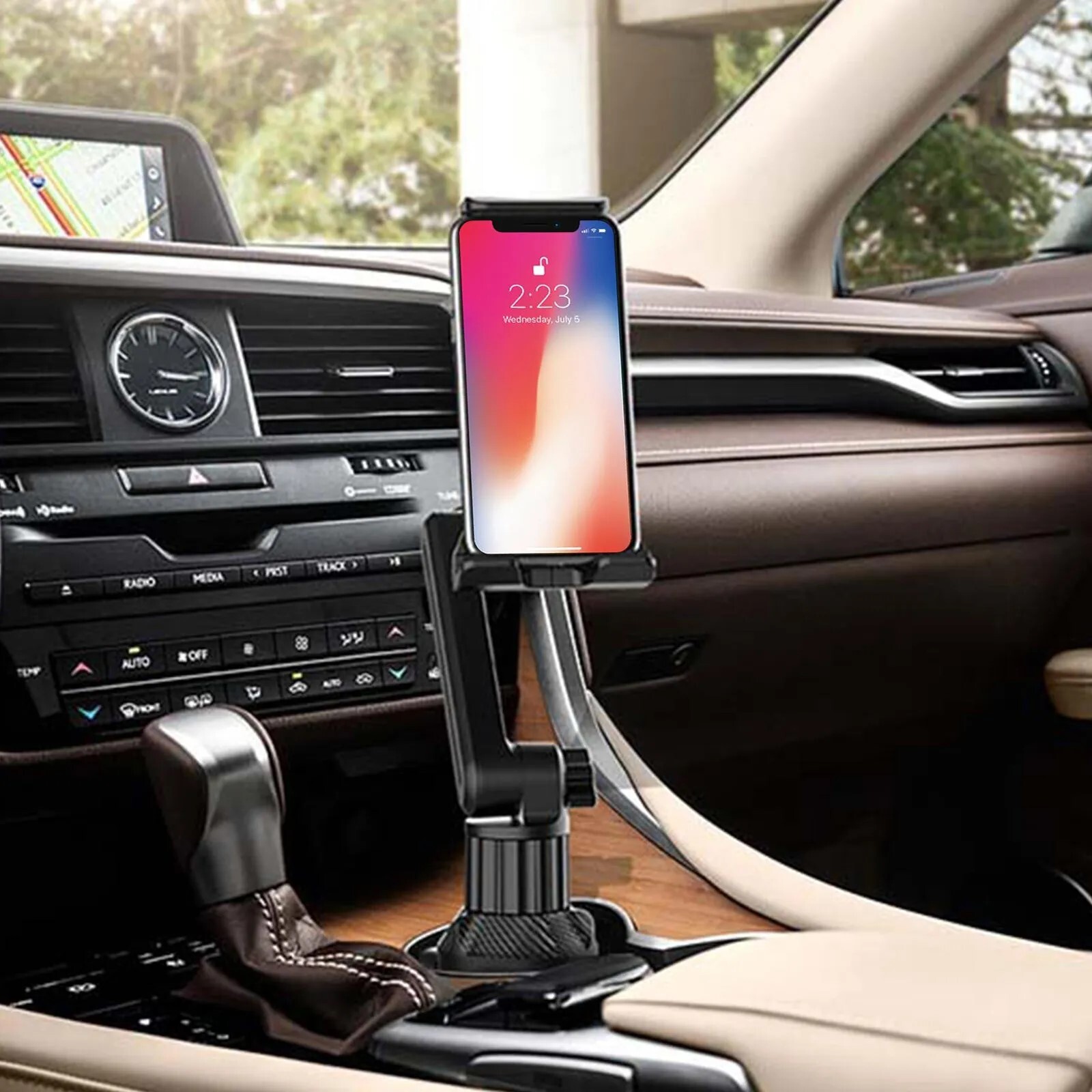 Car Cup Holder Arm Mount Stand for APPLE iPad AIR PRO 12.9 SURFACE TABLET IPHONE