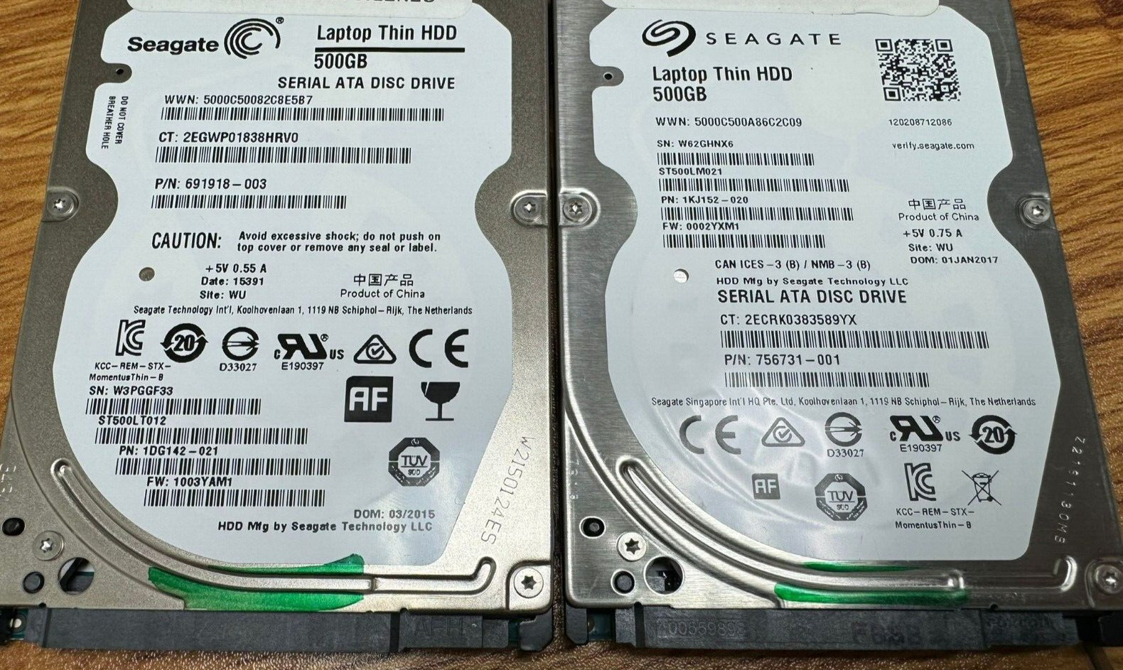 2 PACK !! Seagate ST500LM021 Mobile HDD 500GB 2.5″ SATA III Laptop Hard Drive