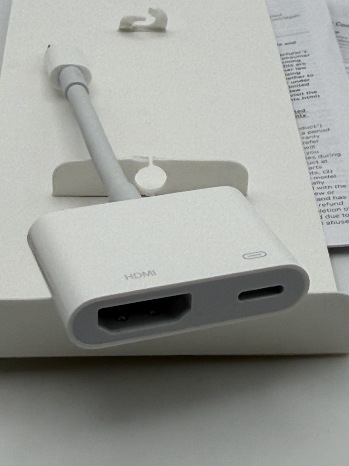 Genuine Apple Lightning to Digital AV Adapter (model MW2P3AM/A) HDMI & Lightning