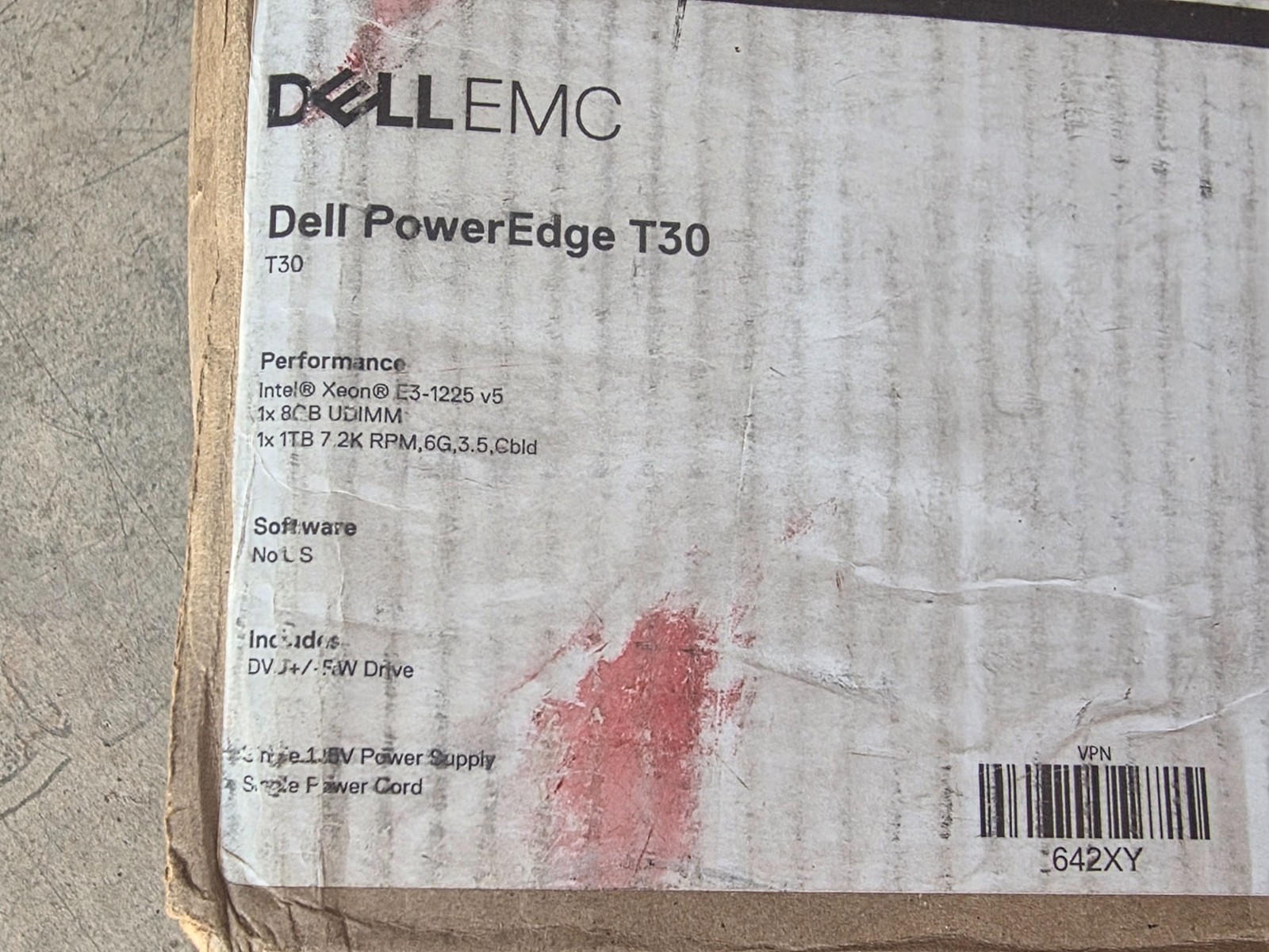 *NEW* Dell PowerEdge T30 Tower Server Xeon E3-1225v5 8GB RAM 1 TB HDD ⭐FREE S&H