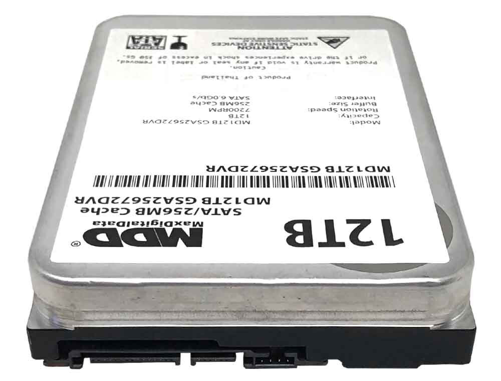 MDD 12TB 7200RPM 256MB Cache 3.5″ SATA 6Gb/s Internal Surveillance Hard Drive