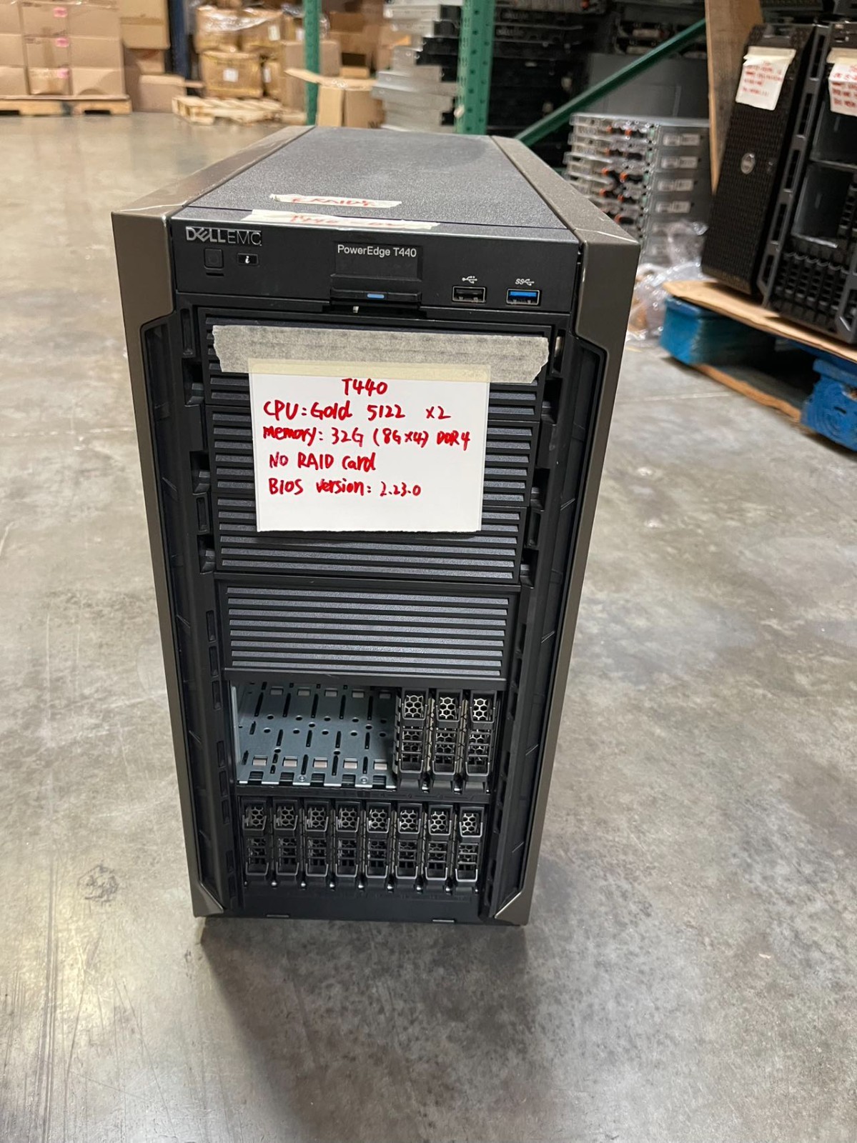 Dell PowerEdge T440 2X GLOD 5122 3.6GHz 32GB DDR4 NO DRIVES / OS / RAID *READ*