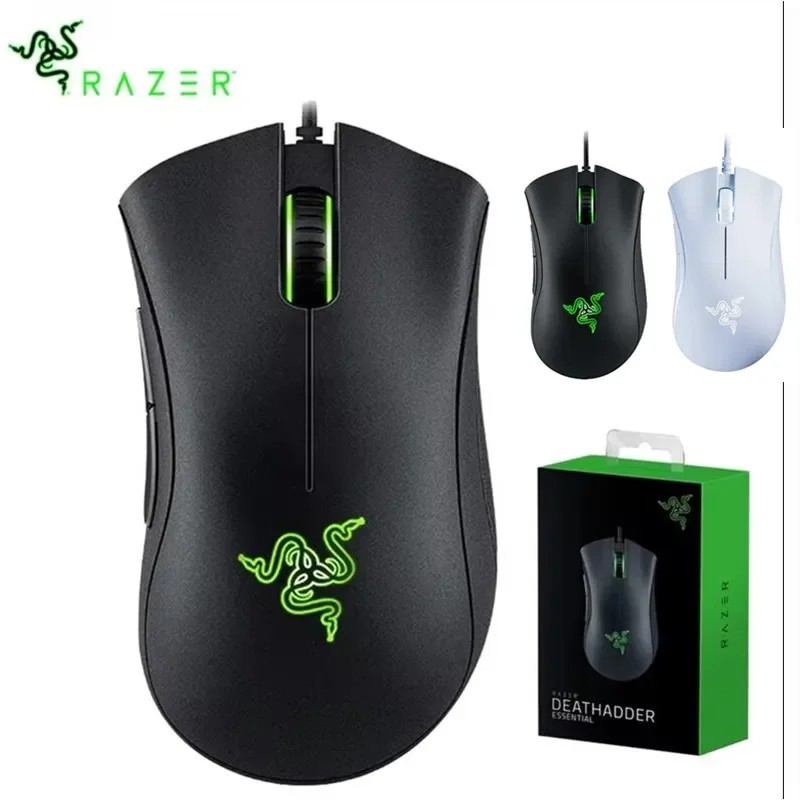 New Razer DeathAdder Essential Wired Gaming Mouse / Wired Mice 6400DPI 5