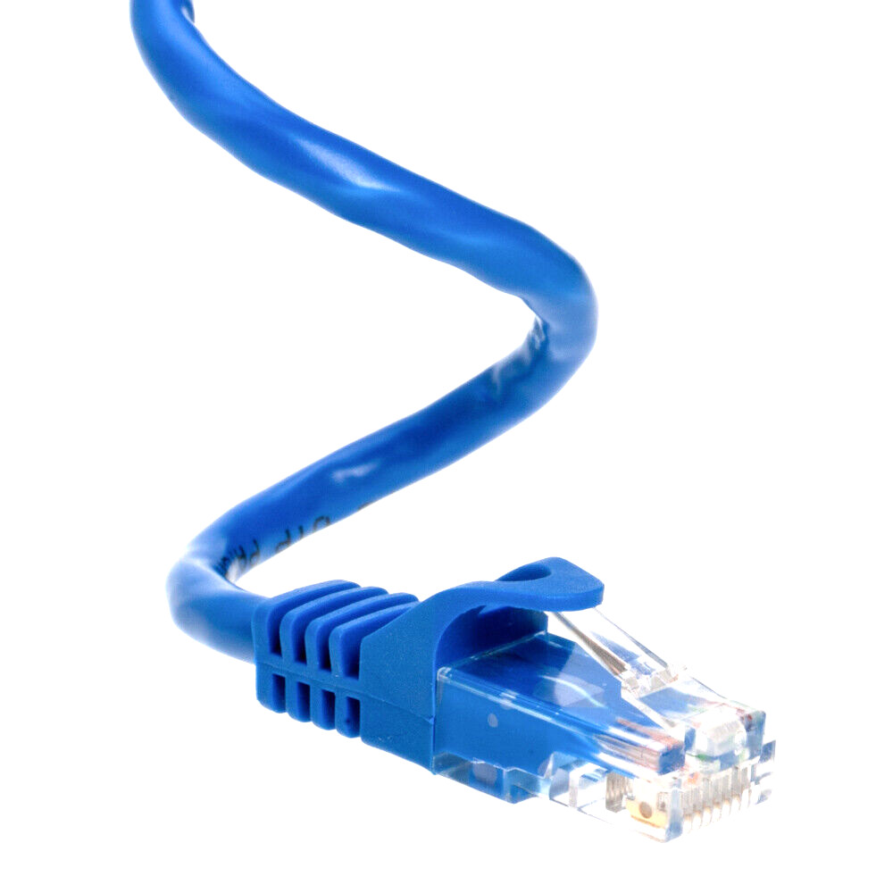 Cat6 Blue Patch Cord Network Cable Ethernet LAN RJ45 UTP 25FT- 200FT Multi LOT