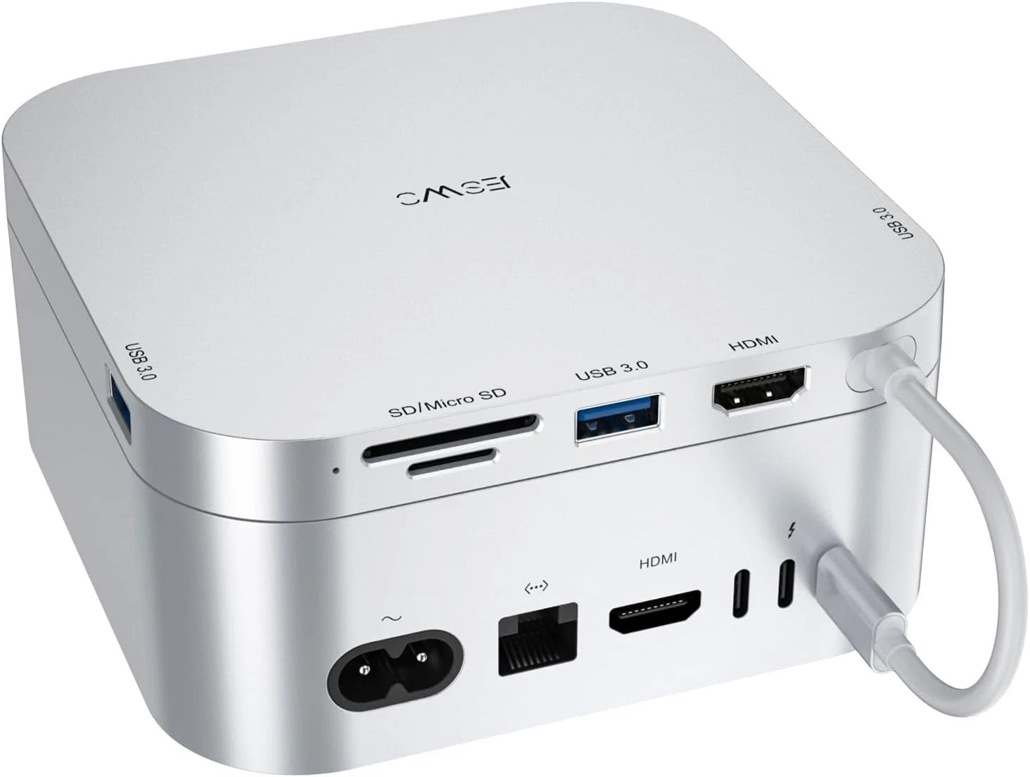 6-in-1 USB-C Dock for Mac mini M4 – 4K@60Hz HDMI, USB C Hub Multiport Adapter