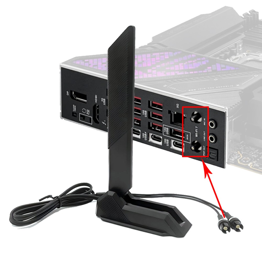 WiFi 7 Antenna Cable For ASUS TUF GAMING B850-PLUS/Z890-PLUS/X870-PLUS WIFI