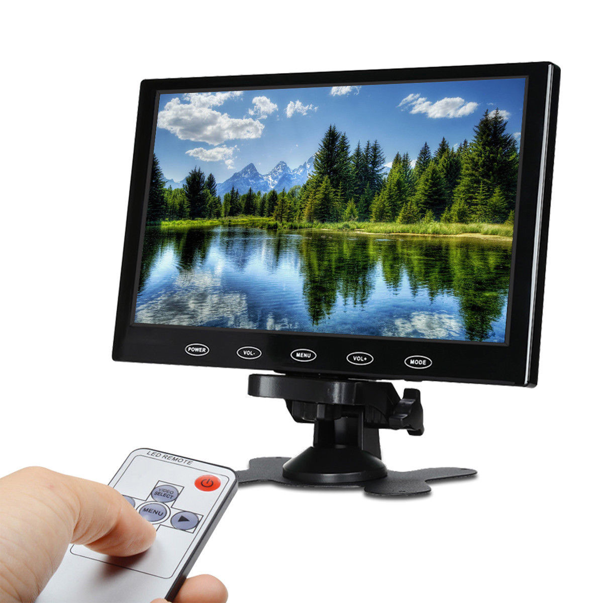 US Portable 7″ Small HDMI LCD Monitor w/Speaker for PC/TV/Security System VGA