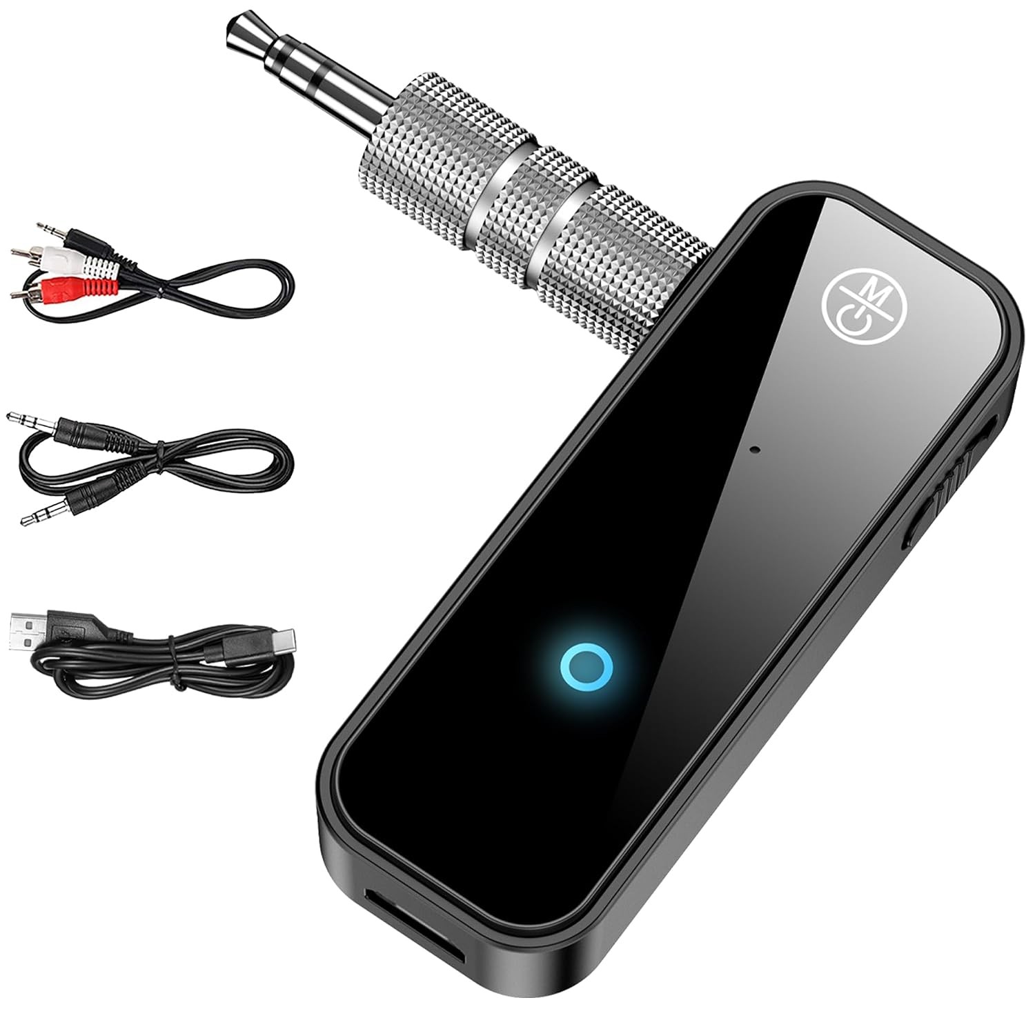 Auxiliary Bluetooth 5.4 Adapter Car Black RCA Bluetooth Transmitter Wireless