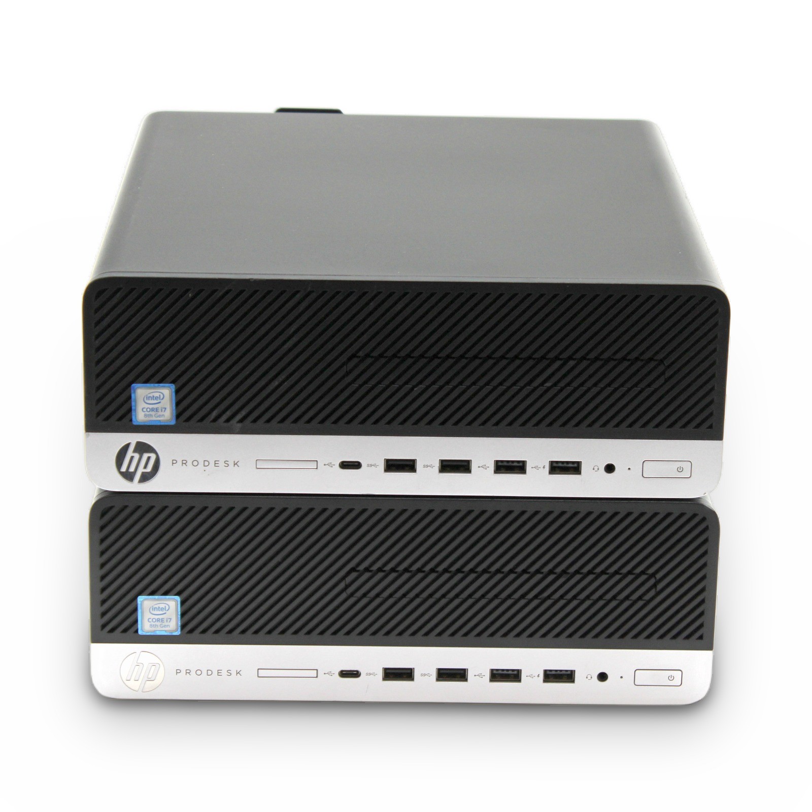 Lot of 2 HP ProDesk 600 G4 SFF i7-8700 3.2GHz 16GB 256GB SSD No OS, Power Cord