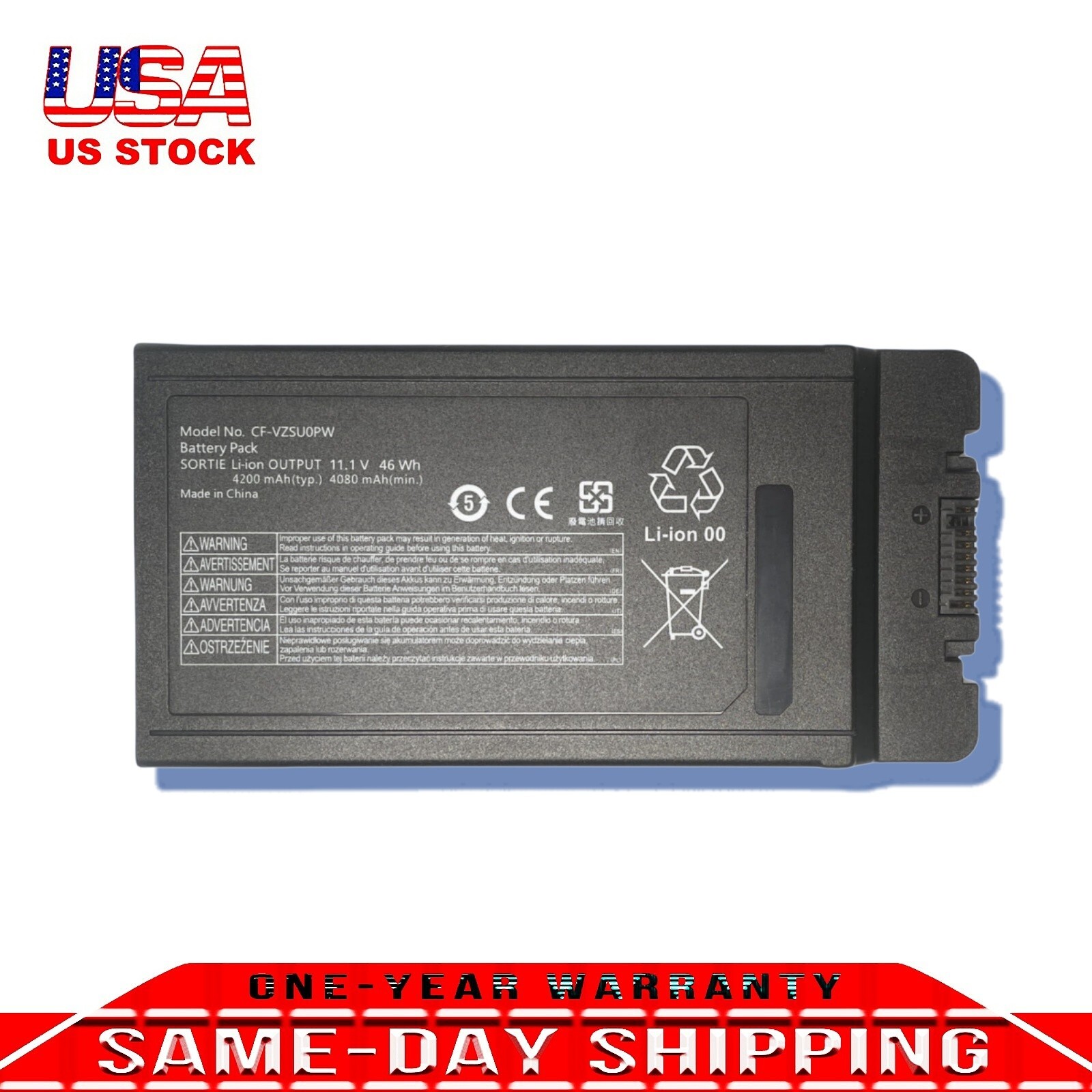 CF-VZSU0PW CF-54 CF-VZSU0PR 46W New Battery Replacement For Panasonic TOUGHBOOK