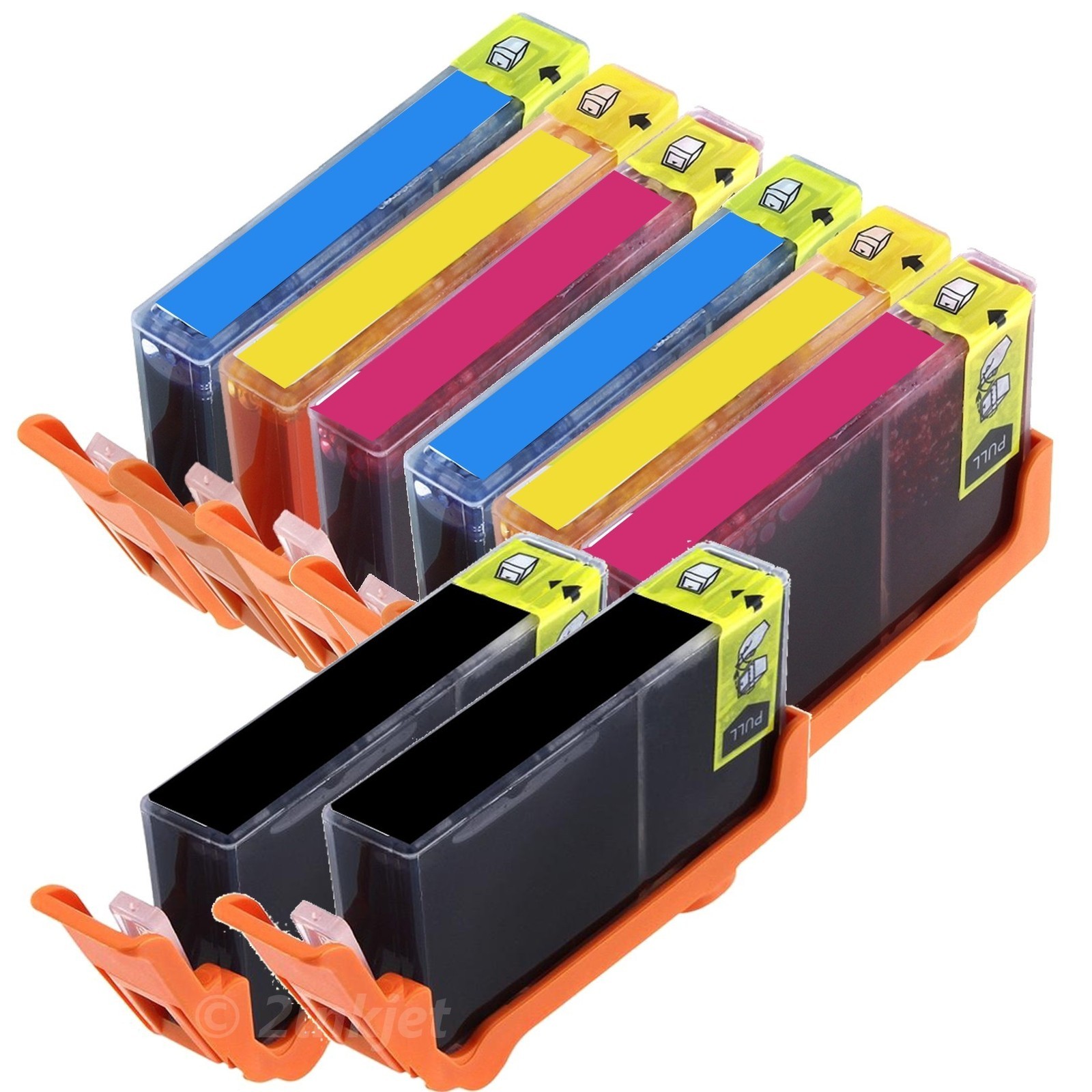 8 Pack New Ink Cartridge For 564 564XL Fits HP OfficeJet 4620, 4622 with CHIP