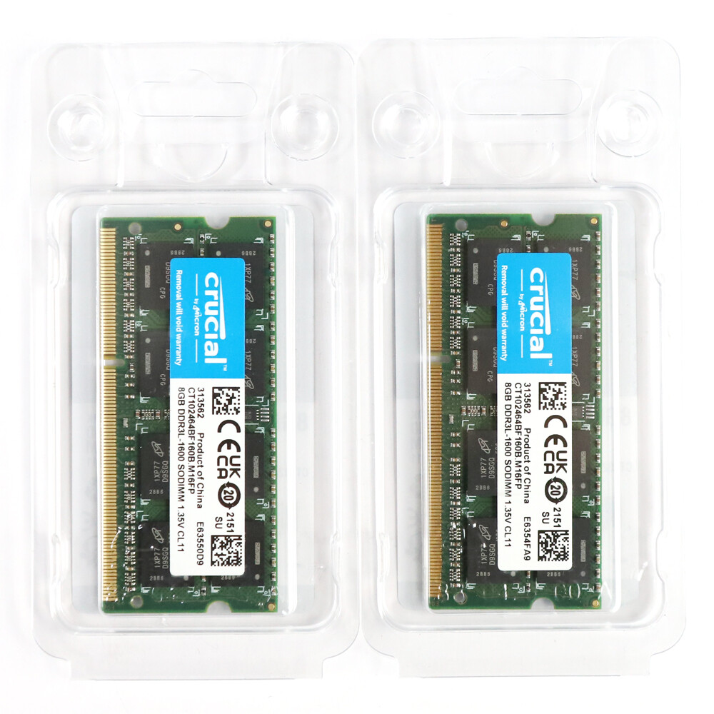 Factory Sealed Crucial DDR3L 8GB 1600MHz SODIMM RAM Laptop Memory CT102464BF160B