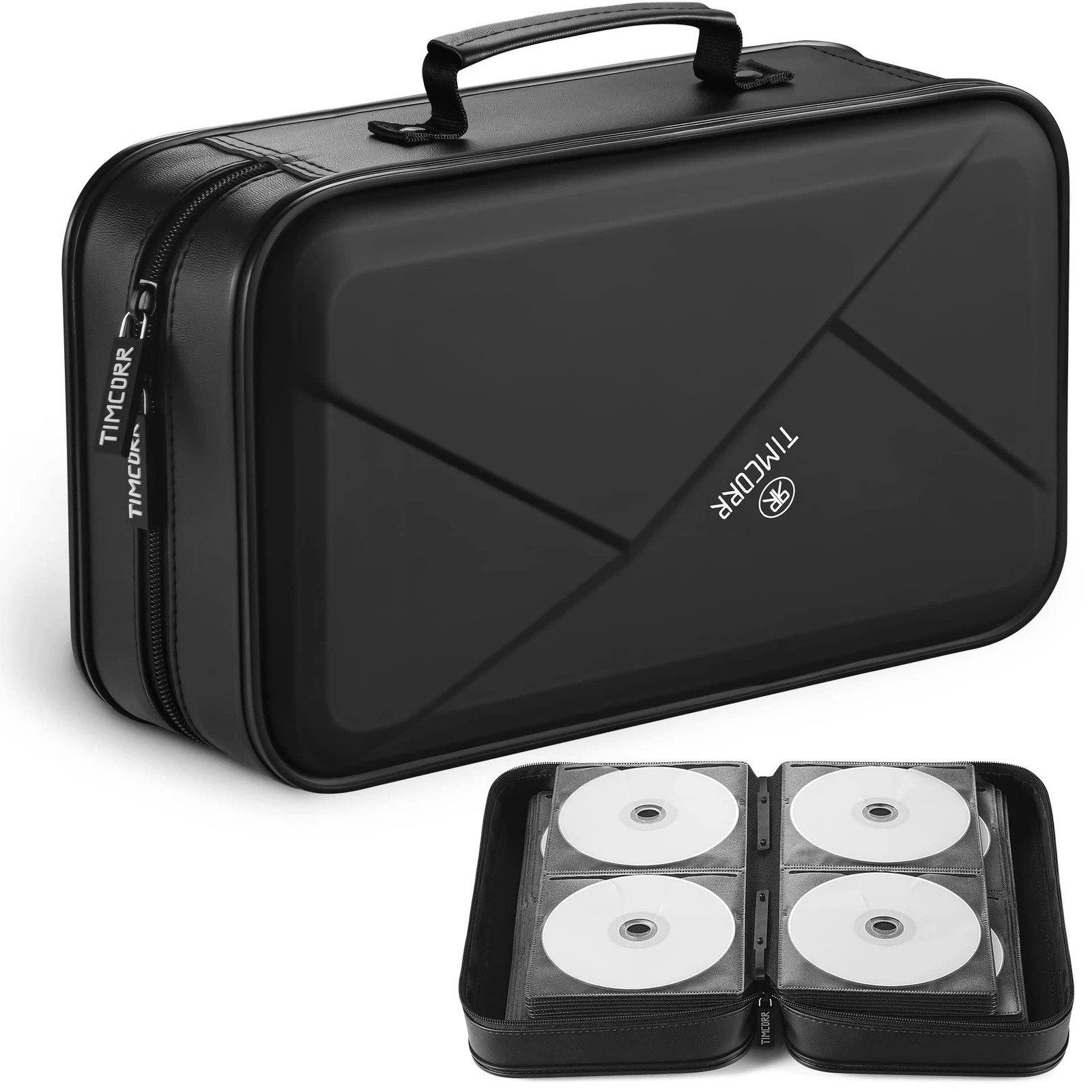CD Case DVD Holder Storage: 144 Capacity DVD Cases Organizer Portable Wallet …