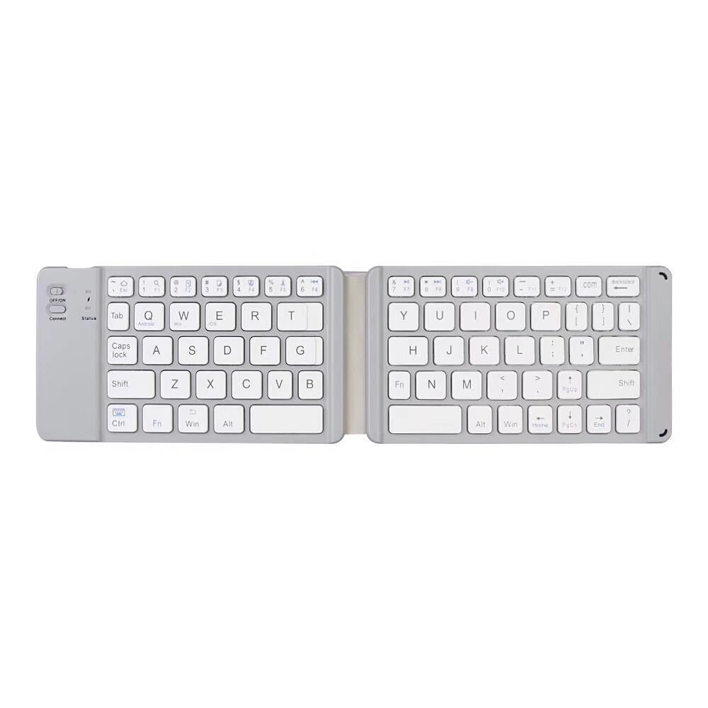 Compat Folding Keyboard Bluetooth for iPhone 15 Android IOS/MAC Tablet PC Mobile
